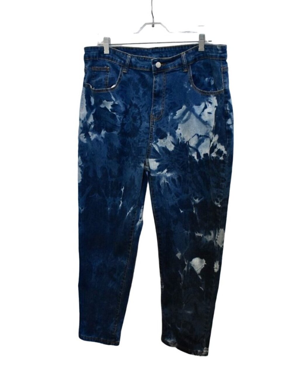 Women's Shein Re-purposed Bleach Dye High Waist Skinny Jeans Plus Size 3XL